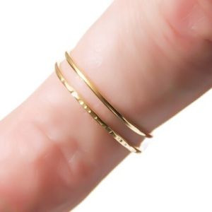 Gold midi ring